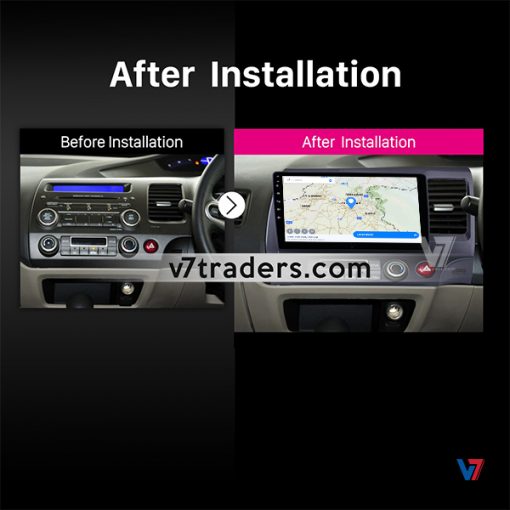 Civic Reborn Android Multimedia Navigation LCD Panel IPS Screen - Model 2007-12 - V7 2