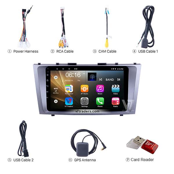 Toyota Camry 2007-2011 Android V7 Navigation Accessories