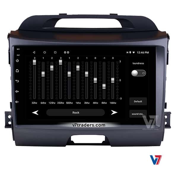 KIA Sportage V7 Navigation Panel Audio Setting