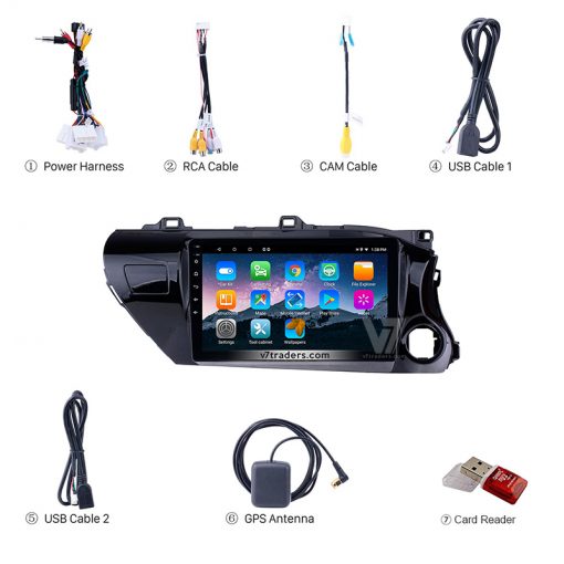 Hilux Revo Android Multimedia Navigation Panel LCD IPS Screen - V7 3