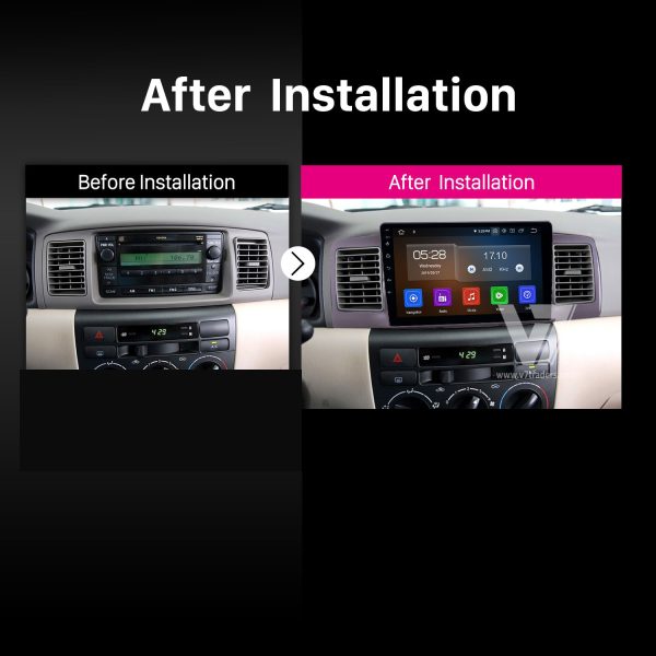 Corolla Android Multimedia Navigation Panel LCD IPS Screen - Model 2000-06 - V7 2