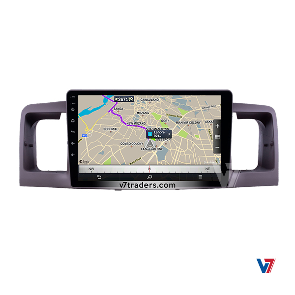 Corolla Android Multimedia Navigation Panel LCD IPS Screen - Model 2000-06 - V7 5