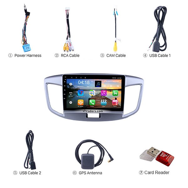 Wagon R (Japanese) Android Multimedia Navigation Panel LCD IPS Screen - V7 3