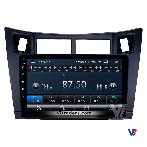 Vitz Android Multimedia Navigation Panel LCD IPS Screen - Model 2006-12 - V7 5