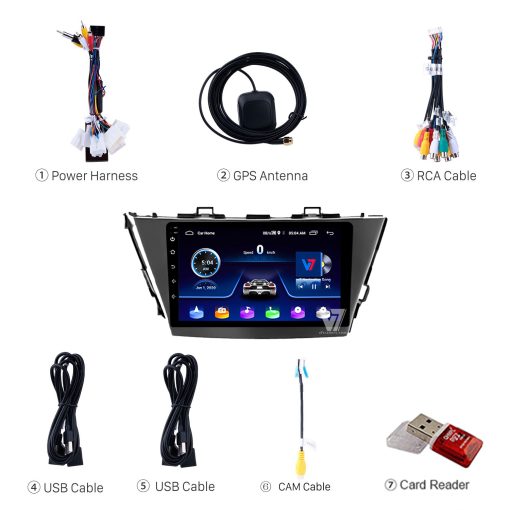 Prius Alpha Android Multimedia Navigation Panel LCD IPS Screen - V7 5
