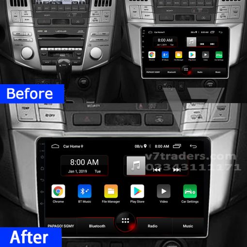 Lexus Harrier before after android